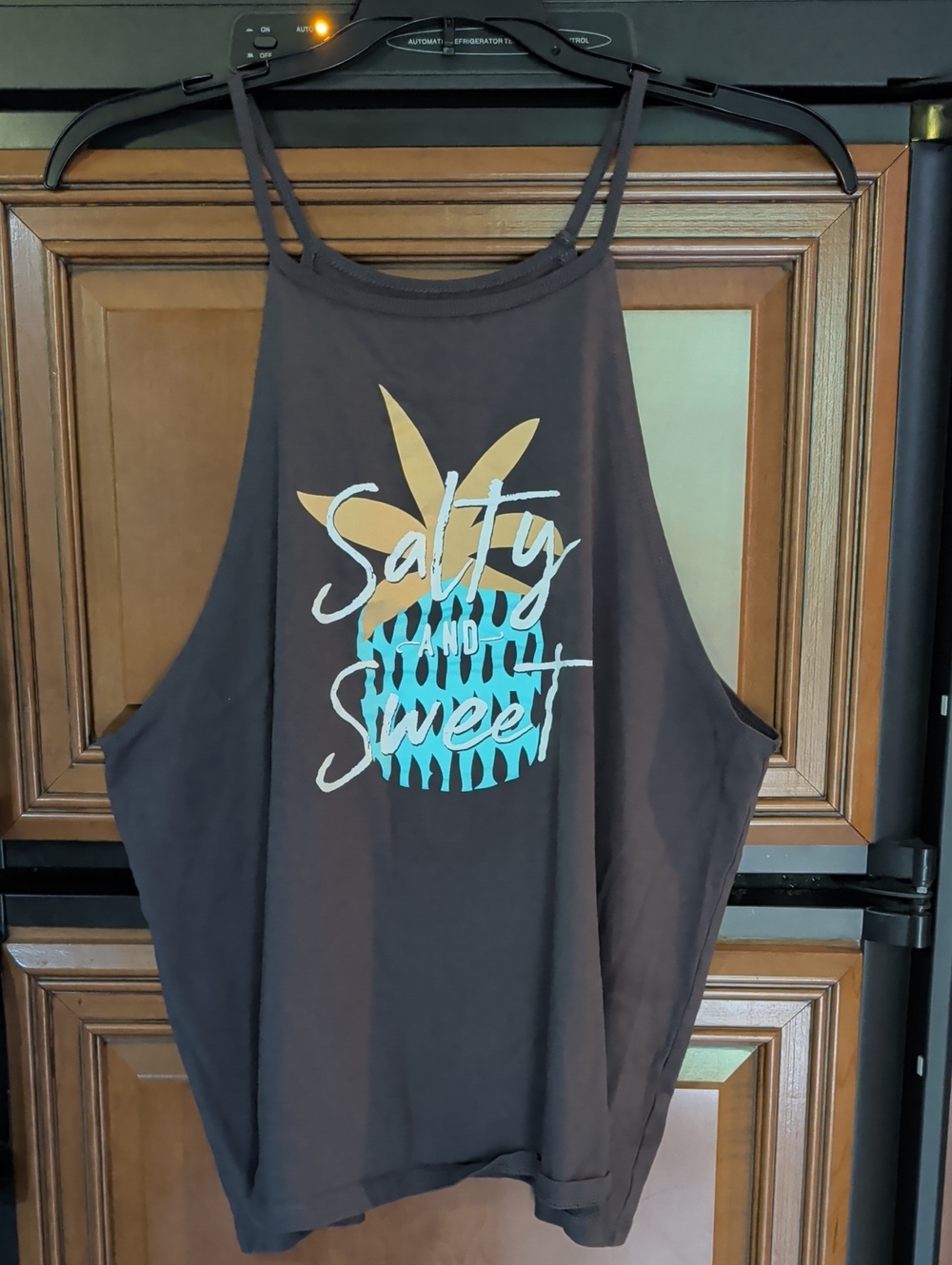 Salty and Sweet Graphic Women's Black Tank Top